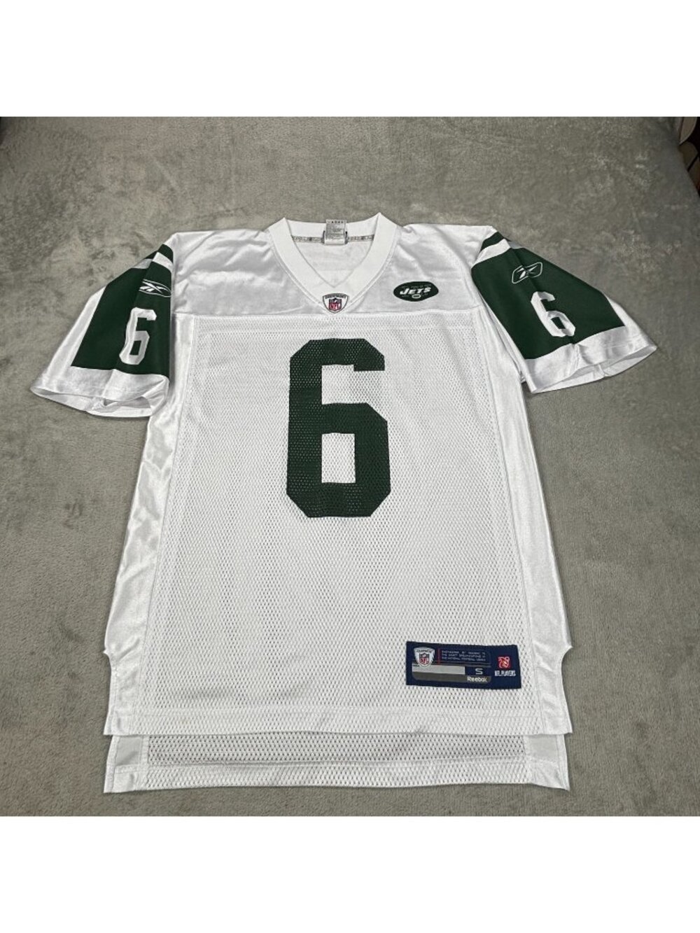 Reebok NFL New York Jets Football Mark Sanchez#6 Jersey Mens Small Green White
